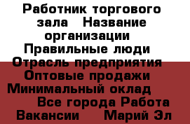 Работник торгового зала › Название организации ­ Правильные люди › Отрасль предприятия ­ Оптовые продажи › Минимальный оклад ­ 24 000 - Все города Работа » Вакансии   . Марий Эл респ.